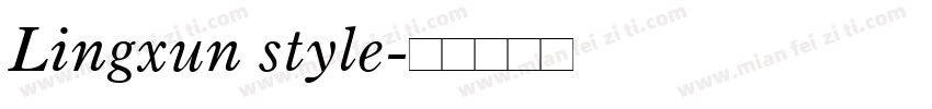 Lingxun style字体转换